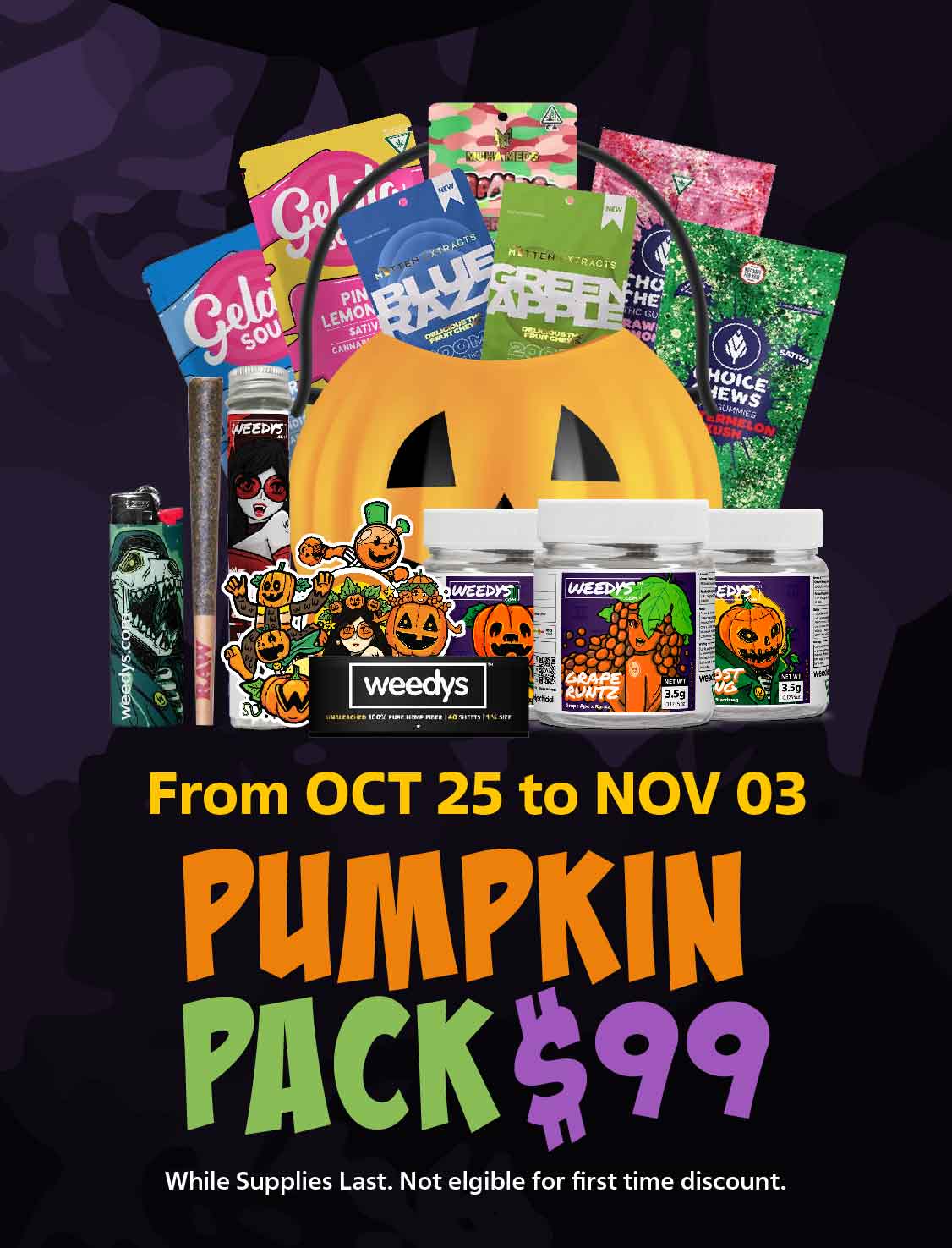 Pumpkin pack $99